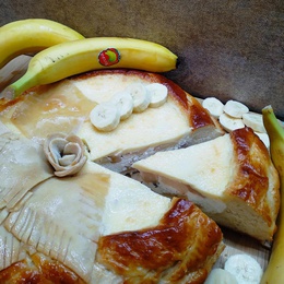 Пирог с творогом, яблоком и бананом 1,5 кг