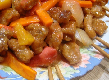 Свинина в кисло-сладком соусе с ананасом и имбирём "Го Бао Жоу" 960 г