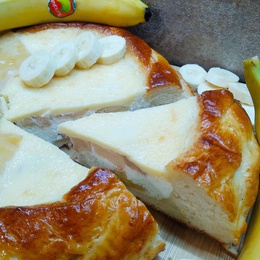 Пирог с творогом и бананом 1,5 кг